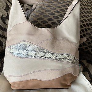 Tory Burch Lanscape Patchwork Leather Hobo